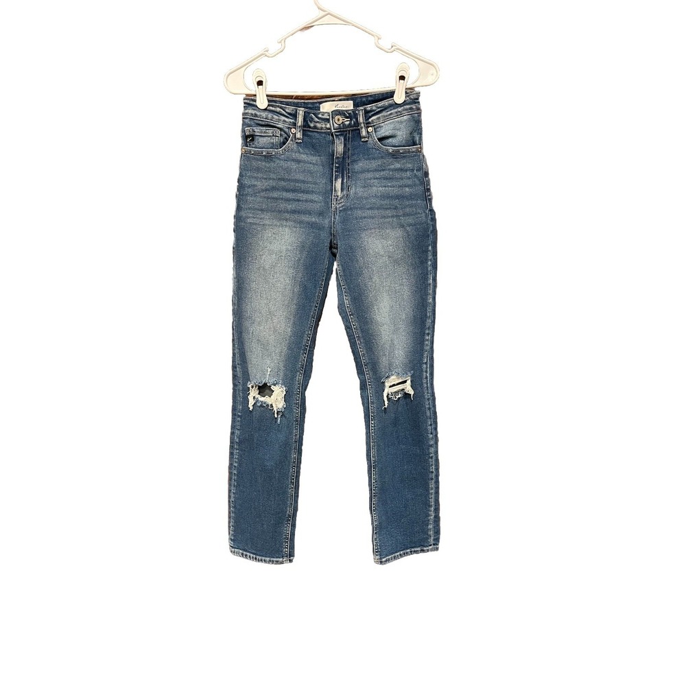 KanCan High Rise Distressed Skinny Jeans Medium Wash KC8597M Womens Size 5 26